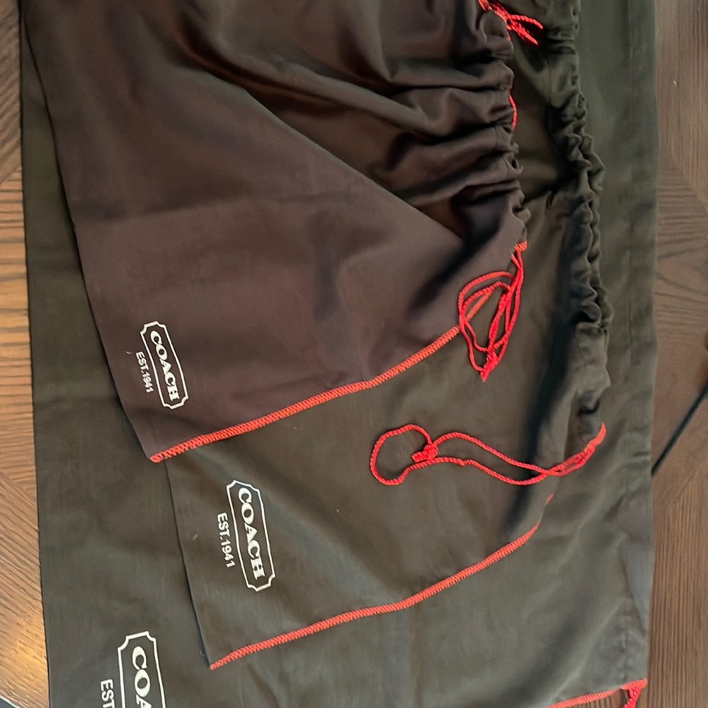Coach reusable bags. Small medium and large.